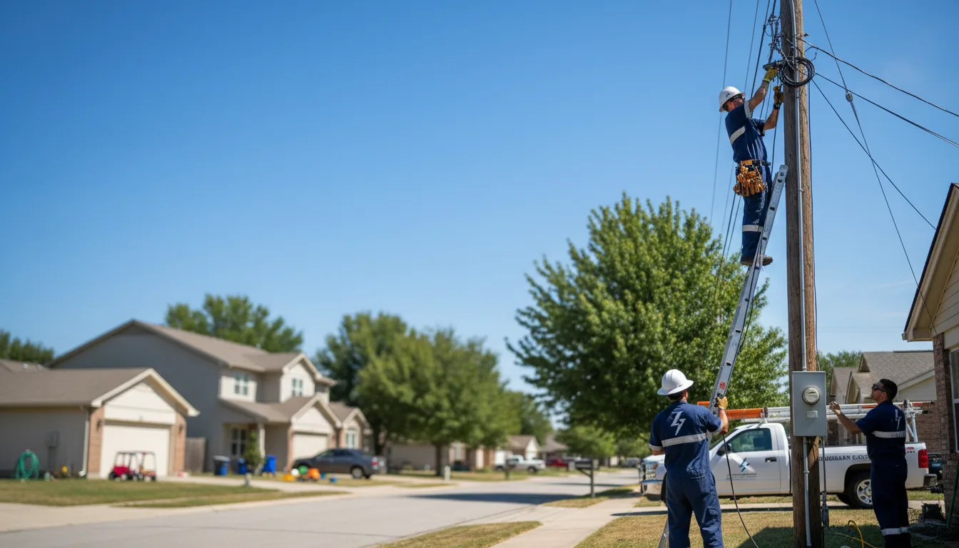 Residential electrician providing installation services in Kerens, WV